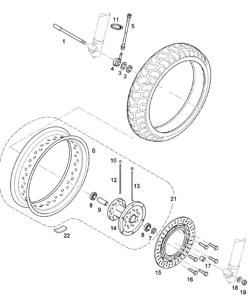 Bremsscheiben Schraube Baghira vorn